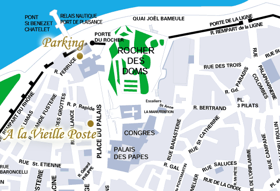 access map Avignon